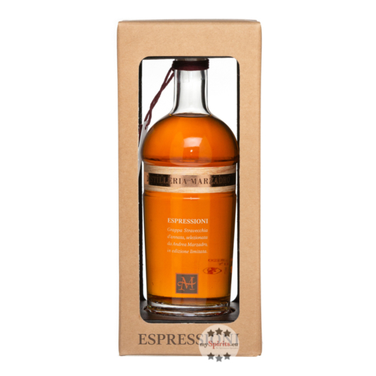 Marzadro Grappa Espressioni Futura / 46 % Vol. / 0,35 Liter-Flasche in Geschenkbox