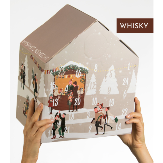 mySpirits Whisky Adventskalender Rare Experience 2022 XMAS EDITION / 40-58,2 % vol / 24 x 0,02l mit Glas