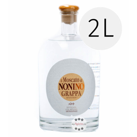 Nonino Il Moscato di Nonino Grappa Monovitigno - Sortenrein / 41 % Vol. 2,0 L Flasche im Karton