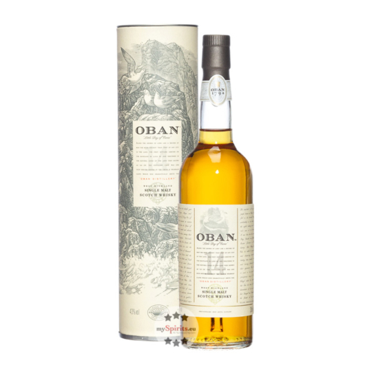 Oban 14 Jahre West Highland Single Malt Scotch Whisky / 43 % Vol. / 0,2 Liter-Flasche in Geschenkdose