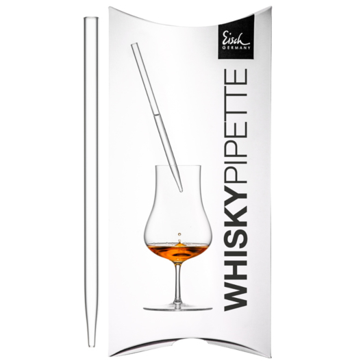 Eisch: Whisky-Pipette Gentleman klar im Geschenkkarton / L: 170 mm, Ø 8 mm