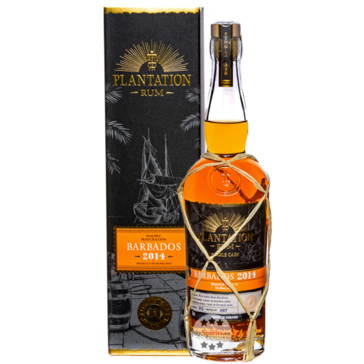 Plantation Barbados 2014 Rum Malbec Maturation / 49,9 % Vol. / 0,7 Liter-Flasche in Geschenkkarton