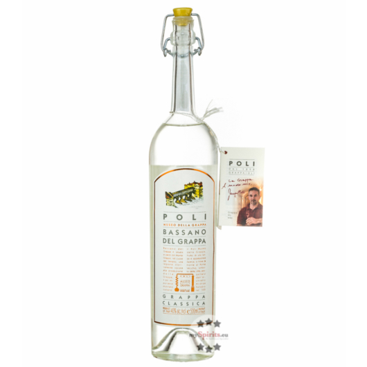 Poli Grappa Bassano Classica / 40 % Vol. / 0,5 Liter-Flasche in Geschenkdose