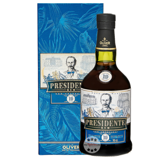 Presidente Marti: 19 Sistema Solera Rum / 40 % Vol. / 0,7 Liter-Flasche in Geschenkkarton