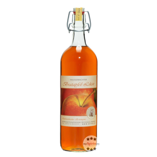 Prinz Bratapfel-Likör: Frucht-Likör zum Erwärmen / 16 % Vol. / 1,0 Liter-Flasche