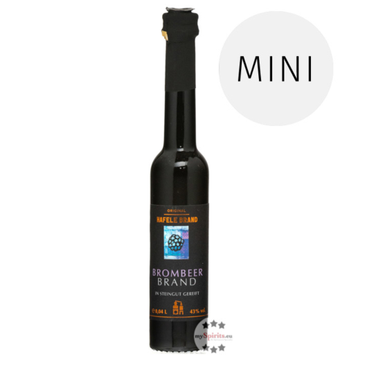 Prinz: Hafele Brombeer Brand Miniatur / 43 % Vol. / 0,04 Liter-Flasche