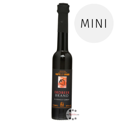 Prinz: Hafele Erdbeer Brand Miniatur / 43 % Vol. / 0,04 Liter-Flasche