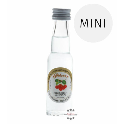 Prinz: Kirschen-Schnaps / 40% Vol. / 0,02 Liter - Flasche