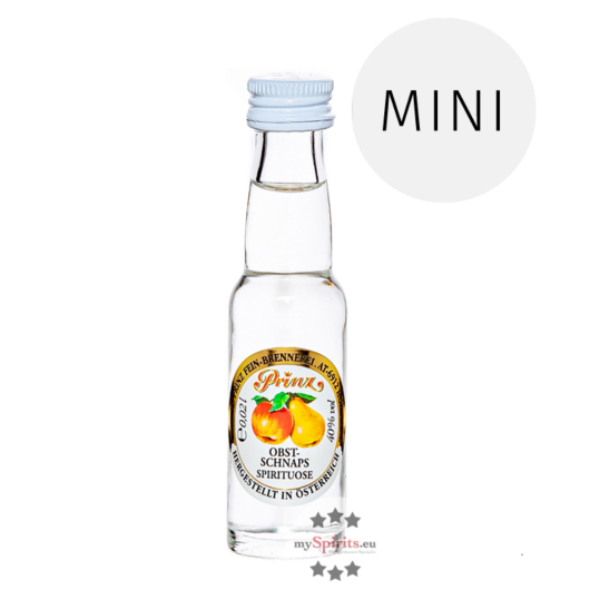 Prinz: Obstschnaps / 40 % Vol. / 0,02 Liter - Flasche