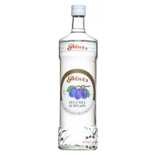 Prinz Pflümli Schnaps Zwetschgenschnaps / 40 % Vol. / 1,0 Liter-Flasche