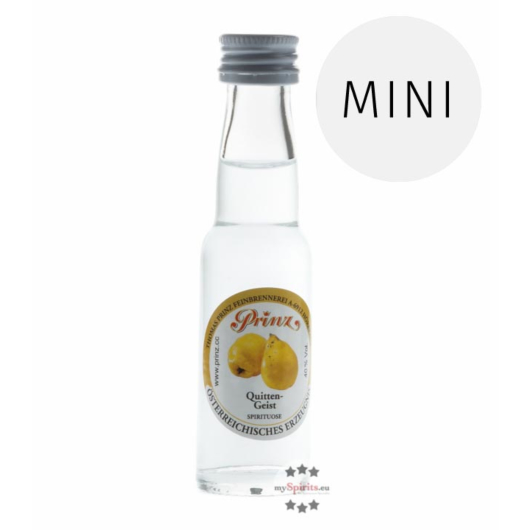 Prinz: Quitten-Schnaps / 40 % Vol. / 0,02 Liter - Flasche