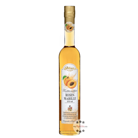 Prinz: Rosen-Marille Likör Traditionslikör / 25 % Vol. / 0,5 Liter-Flasche