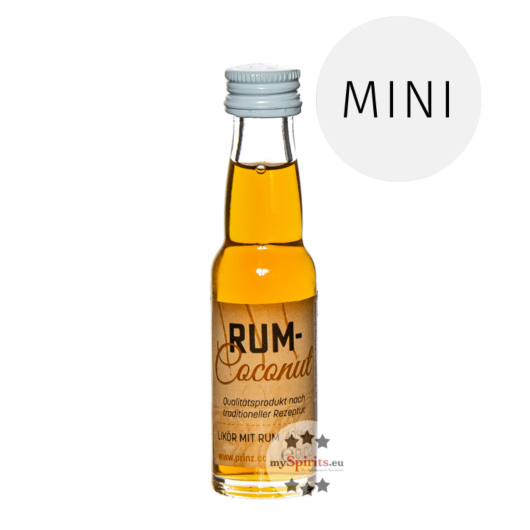 Prinz: Rum Coconut Likör mit Inländerrum / 40% Vol. / 0,02 Liter - Flasche