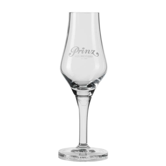 Prinz Exklusivkelch Schnapsglas mit Stiel / 2 cl Eichstrich / H: ca. 16 cm