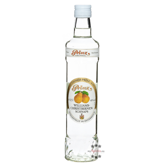 Prinz: Williams-Birnen-Schnaps / 40% Vol. / 0,5 Liter - Flasche