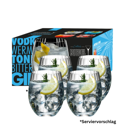 Riedel: Mixing Set Tonic Glas 4er Set / 580 ml / H: 11,3 cm