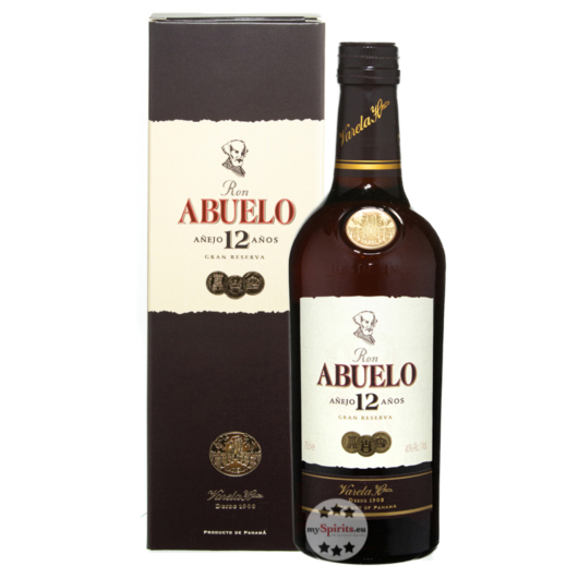 Ron Abuelo 12 Años Panama Rum / 40 % Vol. / 0,7 Liter-Flasche in Geschenkkarton