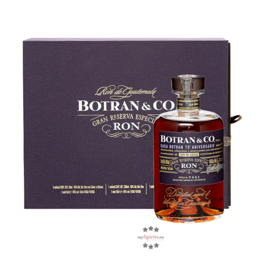 Ron Botran Gran Reserva Especial Rum-Geschenkbox / 40 & 45 % Vol. / 0,5 L & 2 x 0,05 L Flaschen in Geschenkbox