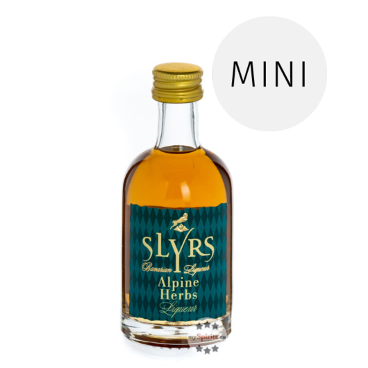 Slyrs Whisky Liqueur Alpine Herbs / 30% Vol. / 0,05-Liter-Flasche