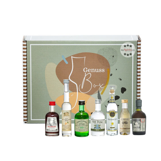 mySpirits Tasting Box No. 1: 7 Spirituosen-Minis im Probierset / 35 - 50 % Vol. / 1 x 3cl, 1 x 4cl & 5 x 5cl Miniaturen