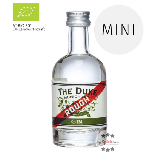 The Duke Rough Gin Mini Munich Dry Gin Bio / 42 % Vol. / 0,05 Liter-Flasche