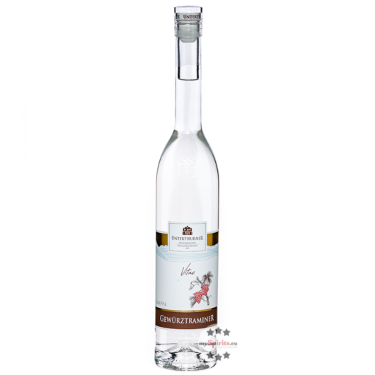 Unterthurner Grappa Gewürztraminer Vitae / 39 % vol. / 0,5 Liter-Flasche