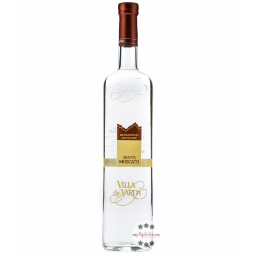 Villa de Varda Grappa Moscato Monovitigno - Grappa aus Moscato-Trauben / 40 % Vol. / 0,7 L Flasche