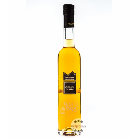 Villa de Varda Grappa Moscato Riserva Mezzolitro / 40 % Vol. / 0,5 Liter-Flasche 