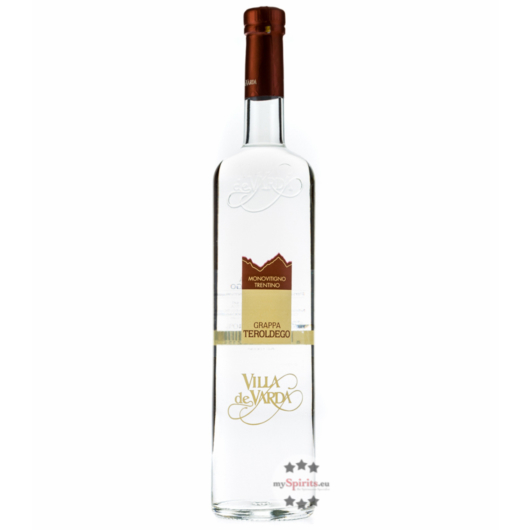 Villa de Varda Grappa Teroldego Monovitigno / 40% Vol. / 0,7 Liter-Flasche