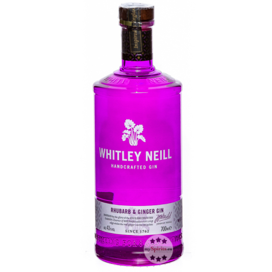 Whitley Neill Rhubarb & Ginger Gin Handcrafted / 43 % Vol. / 0,7 Liter-Flasche