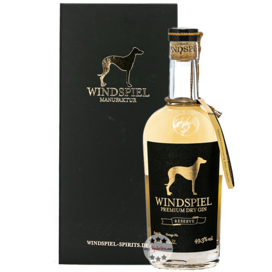 Windspiel Premium Dry Gin Reserve / 49,3 % Vol. / 0,5 Liter-Flasche in Geschenkbox