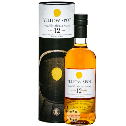 Mitchell & Son Yellow Spot 12 Jahre Single Pot Still Irish Whiskey / 46 % Vol. / 0,7 l in Geschenkbox