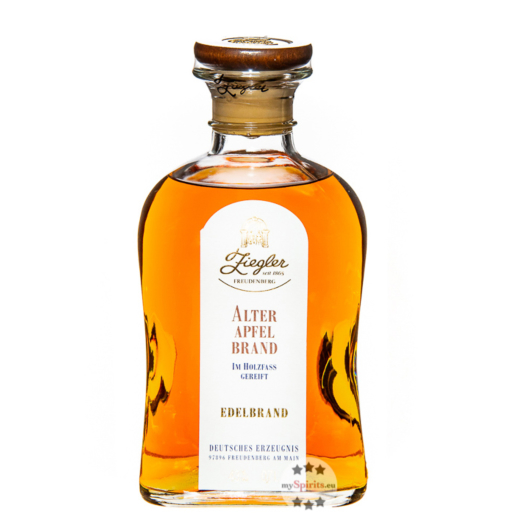 Ziegler Alter Apfel Brand - Edelbrand aus dem Holzfass / 43 % vol. / 0,7 Liter-Flasche