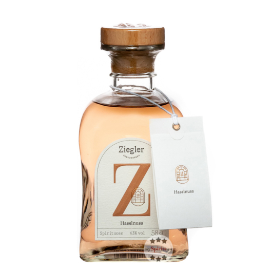 Ziegler Haselnuss Spirituose / 43 % Vol. / 0,5 Liter-Flasche