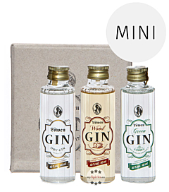 Löwen: Gin Miniaturen Probierset / 40 % Vol. / 3 x 0,04 Liter-Flasche 