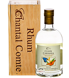 Chantal Comte Cuvée Caribaea Rhum Blanc Agricole / 50 % Vol. / 0,7 Liter-Flasche in Holzschatulle