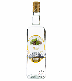 Dolomiti: Zirben-Schnaps / 40 % Vol. / 1,0 Liter - Flasche