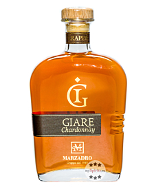 Marzadro: Giare Grappa Chardonnay / 45 % Vol. / 0,7 Liter-Flasche