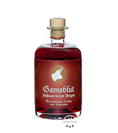 Prinz Gamsblut Waldbeeren-Likör mit Schlehe / 23 % Vol. / 0,5 Liter-Flasche