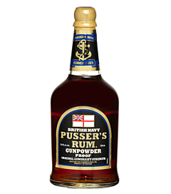 Pusser's British Navy Rum Gunpowder Proof Black Label / 54,5 % Vol. / 0,7 Liter-Flasche