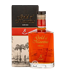 Gold of Mauritius Dark Rum 8 Solera / 40 % vol / 0,7 Liter-Flasche in Geschenkbox