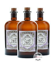 Monkey 47 Schwarzwald Dry Gin / 47 % Vol. / 3 x 0,5 Liter-Flasche 