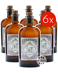 Monkey 47 Schwarzwald Dry Gin 6er-Kombi / 47 % Vol. / 6 x 0,5 Liter-Flasche