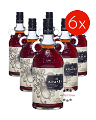 The Kraken Black Spiced Spirit Drink auf Rum-Basis / 40 % Vol. / 6 x 0,7 Liter-Flasche