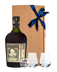 Geschenkset Botucal Reserva Exclusiva Rum 40 % vol. 0,7 l & 2 Nosing-Gläser in Geschenk-Schachtel