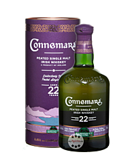 Connemara 22 Jahre Peated Single Malt Irish Whiskey / 46 % Vol. / 0,7 Liter-Flasche in Geschenkdose