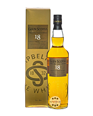 Glen Scotia 18 Years Single Malt Scotch Whisky / 46 % Vol. / 0,7 Liter-Flasche in Geschenkbox