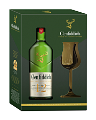 Glenfiddich 12 Jahre Single Malt Scotch Whisky / 40 % Vol. / 0,7 Liter-Flasche in Geschenkset