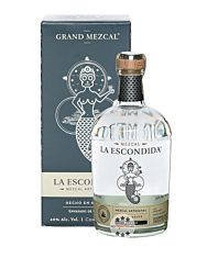 Grand Mezcal: La Escondida Mezcal Artesanal Blanco / 40 % Vol. / 0,7 Liter-Flasche in Geschenkkarton