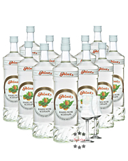 12 x Prinz Haselnuss-Schnaps / 40 % Vol. / 12 x 1,0 Liter-Flasche + 2 x gratis mySpirits-Schnapskelch